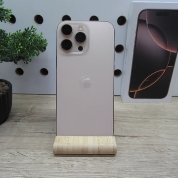 Apple iPhone 16 Pro Max Desert Titanium 256GB használt karcmentes – 89% akku (405 ciklus) – 6 hónap garancia