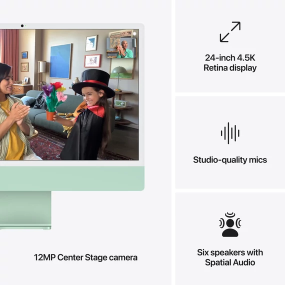 Apple iMac 24: GREEN/M4 8C CPU/8C GPU/16GB/256GB-MAG