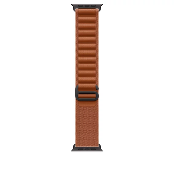 Apple Watch 49mm Loop:  Terra Cotta Alpine Loop - Large - Black Titanium Finish