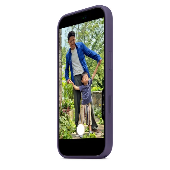 MagSafe-rögzítésű iPhone 17-szilikontok – ködös lila