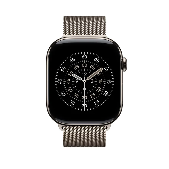 Apple Watch 46mm Loop:  Natural Milanese Loop - M/L