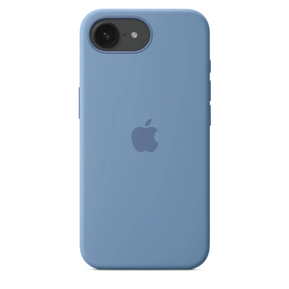 iPhone 16e szilikon tok– télkék