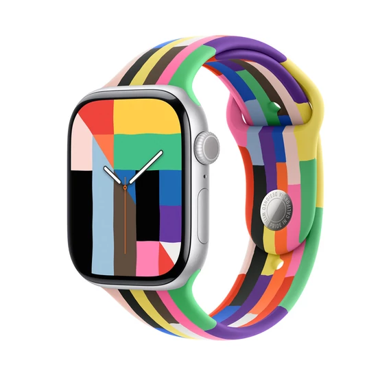 Apple Watch 46mm Band: Pride Edition Sport Band - S/M (SEASONAL)
