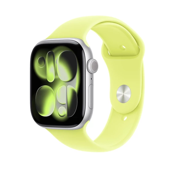 Apple Watch 46mm Band:  Neon Yellow Sport Band - S/M - SEASONAL