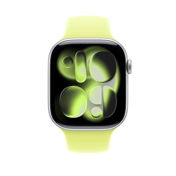 Apple Watch 46mm Band:  Neon Yellow Sport Band - S/M - SEASONAL