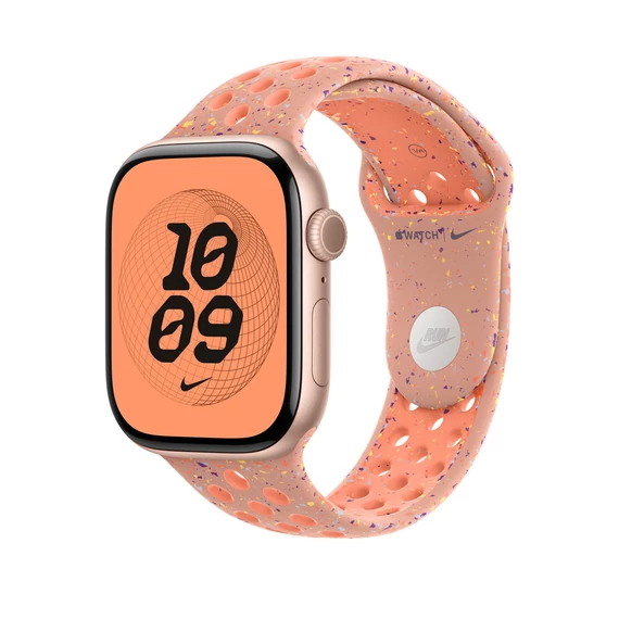 Apple Watch 46mm Band:  Alpenglow Pink Nike Sport Band - S/M