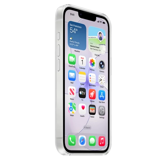 MagSafe-rögzítésű átlátszó iPhone 17e-tok