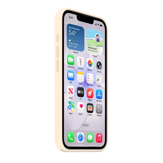 MagSafe-rögzítésű iPhone 17e-szilikontok – vanília