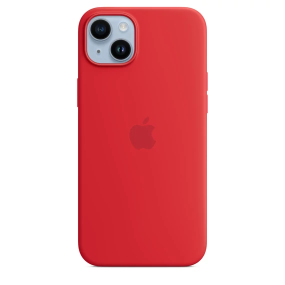 iPhone 14 Plus MagSafe–rögzítésű szilikontok – (PRODUCT)RED