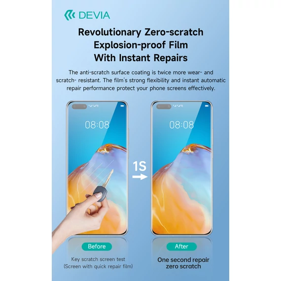 Devia Intelligens EPU 1S Quick Repair Fólia – extra védelem, prémium minőség, díjmentes felhelyezéssel