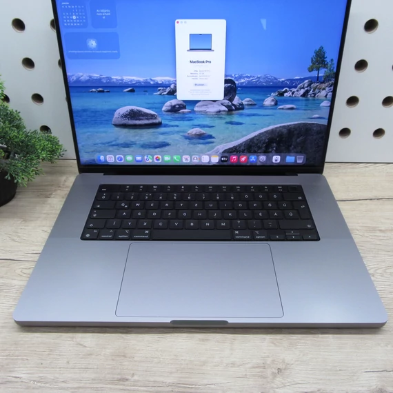 Apple MacBook Pro 16 M1 Pro (2021) 32GB/512GB megkímélt 86% akku 509 ciklus