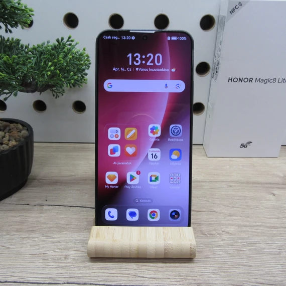 Honor Magic 8 Lite 256GB Midnight Black – Újszerű állapot – 2029.02.11. garancia