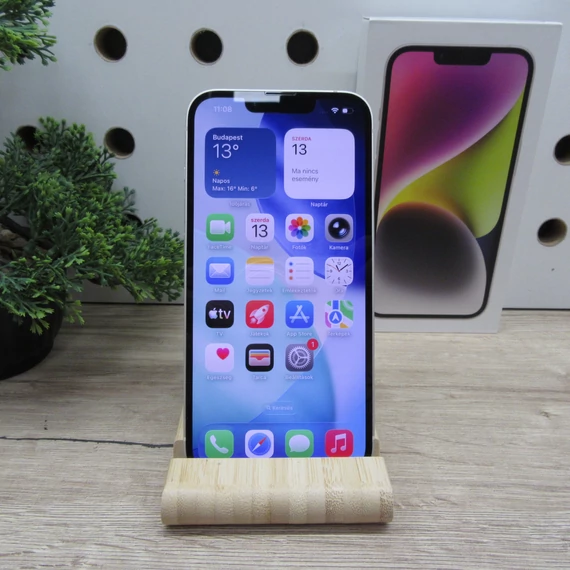 Apple iPhone 14 128GB Starlight Karcmentes állapotban 88% akkumulátor