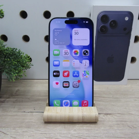 Apple iPhone 17 Pro 256GB Deep Blue – Újszerű állapot – 100% akku (51 ciklus)