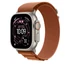 Apple Watch 49mm Loop:  Terra Cotta Alpine Loop - Large - Natural Titanium Finish