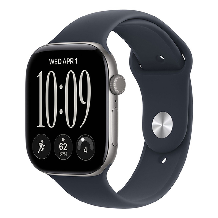 Apple Watch S12 GPS 42mm Space Grey Aluminium Case with Navy Blue Sport Band - S/M (Új)